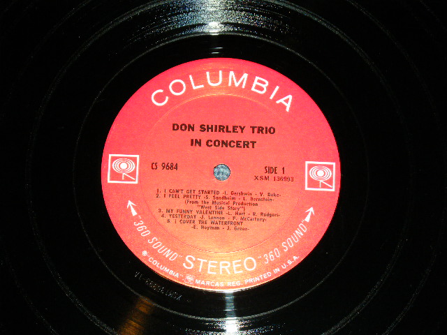 画像: DON SHIRLEY TRIO - IN CONCERT  ( Ex++/Ex+++) /1968 ORIGINAL "PROMO STAMP & PROMO SHEET" " 360 SOUND " Label STEREO Used LP