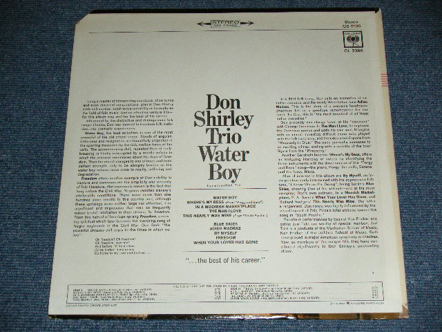 画像: DON SHIRLEY TRIO - WATER BOY ( Ex++/Ex++) /1965 ORIGINAL " 360 SOUND " Label STEREO Used LP