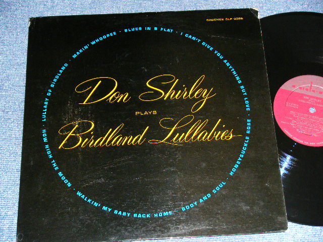 画像1: DON SHIRLEY  TRIO -  PLAYS BIRDLAND LULLABIES ( Ex++/Ex+++) /1960 ORIGINAL "1st Press MARLOON  LABEL" MONO Used LP