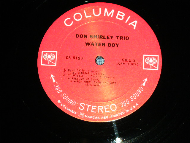 画像: DON SHIRLEY TRIO - WATER BOY ( Ex++/Ex+++) /1965 ORIGINAL "PROMO STAMP" " 360 SOUND " Label STEREO Used LP