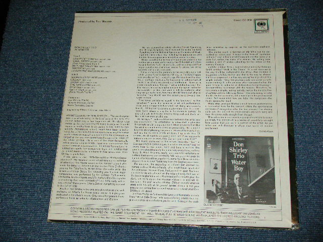 画像: DON SHIRLEY TRIO - IN CONCERT  ( Ex++/Ex+++) /1968 ORIGINAL "PROMO STAMP & PROMO SHEET" " 360 SOUND " Label STEREO Used LP