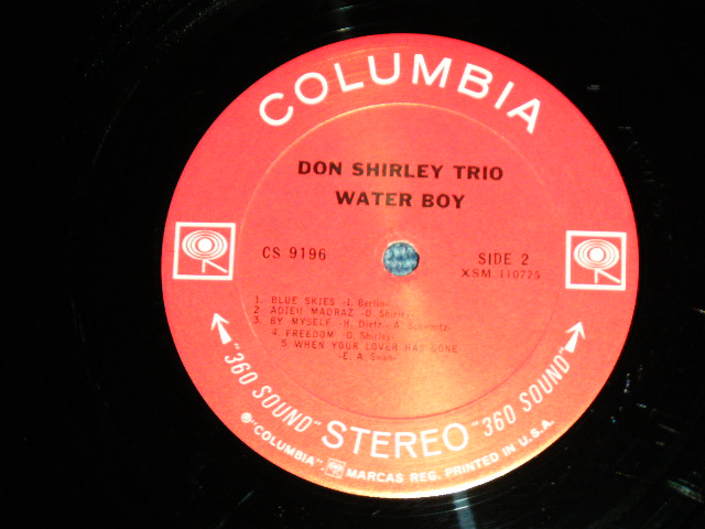 画像: DON SHIRLEY TRIO - WATER BOY ( Ex++/Ex++) /1965 ORIGINAL " 360 SOUND " Label STEREO Used LP