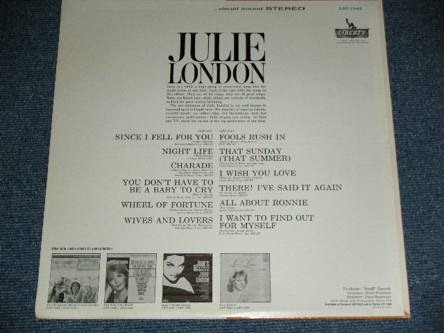 画像: JULIE LONDON - YOU DON'T HAVE TO BE A BABY  TO CRY  ( Ex+++/Ex+++, ) /1964 US AMERICA ORIGINAL STEREO Used LP