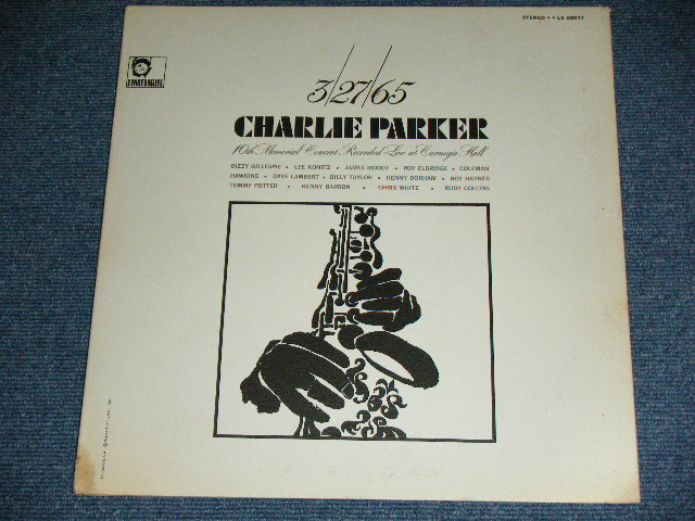 画像: v.a. OMNIBUS ( DIZZY GILLESPIE+LEE KONITZ+JAMES MOODY+ROY ELDRIDGE+COLEMAN HAWKINS+DAVE LAMBERT+BILLY TAYLOR+KENNY DOLHAM+ROY HAYNES+TOMMY POTTER+KENNY BARRON+CHRIS WHITE+RUDY COLLINS) - CHARLIE PARKER 10TH MEMORIAL CONCERT  ( Ex+/MINT- ) / 1966 US AMERICA  ORIGINAL  Used LP's 