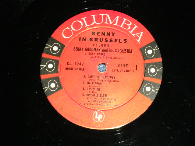 画像: The BENNY GOODMAN - BENNY IN BRUSSELS ( Ex++/Ex++ Looks:Ex+ )/ 1956 US ORIGINAL "6 EYES  Label" MONO Used LP  