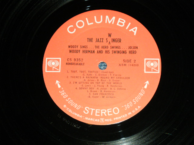 画像: WOODY HERMAN - THE JAZZ SWINGER  ( Ex+++/Ex+++) / 1966 US ORIGINAL"360 SOUND Label" STEREO Used LP  