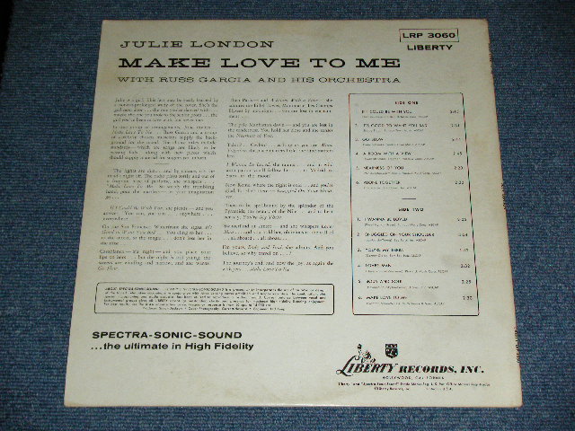画像: JULIE LONDON -  MAKE LOVE TO ME  ( Ex++/Ex+++ ) / 1957 US AMERICA  ORIGINAL "TURQUOISE GREEN Label" MONO Used  LP 