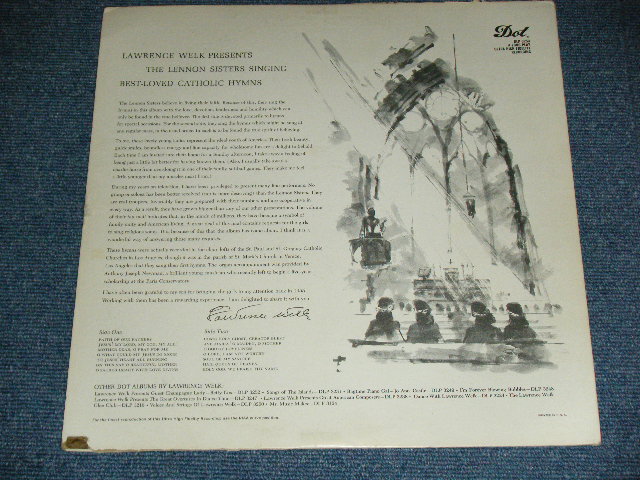 画像:  THE LENNON SISTERS - SINGING THE BEST LOVED CATHOLIC HYMNS ( Ex+++/Ex+++) / 1959  US AMERICA ORIGINAL MONO Used   LP