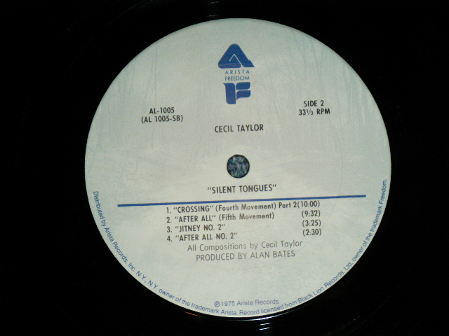 画像: CECIL TAYLOR - SILENT TONGUES : LIVE AT MONTREUX '74  ( Ex+++/MINT-) / 1975 US AMERICA ORIGINAL Used LP 