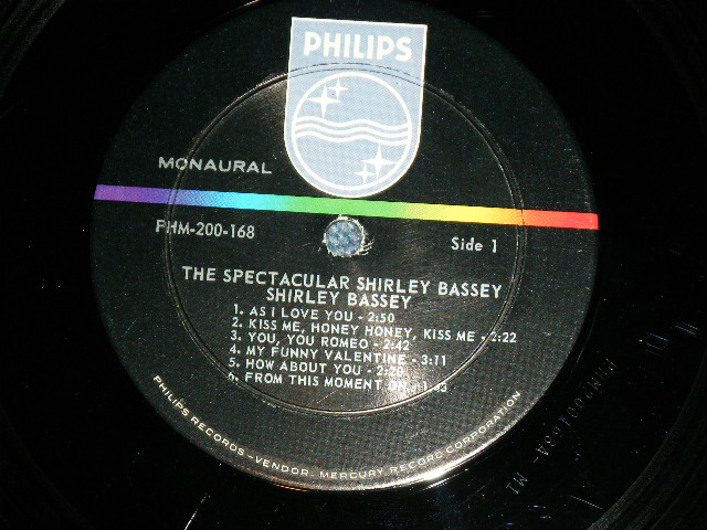 画像: SHIRLEY BASSEY - THE SPECTACULAR ( Ex+/Ex+++ )  / 1965 US AMERICA ORIGINAL MONO Used LP 