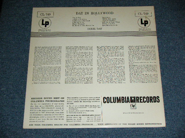 画像: DORIS DAY -  DAY IN HOLLYWOOD ( Ex++/Ex+++ )   / 1956 US ORIGINAL "6 EYES Label" Mono Used LP