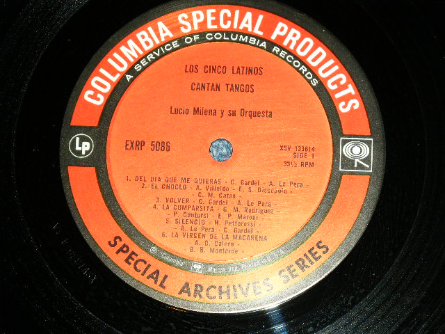 画像: LOS CHINCO LATINOS - CANTAN TANGOS ( Ex+/Ex+++ ) / 1969  US AMERICA Reissue for  "Mail Order Only"   STEREO RECORD / MONO JACKET   Used LP 