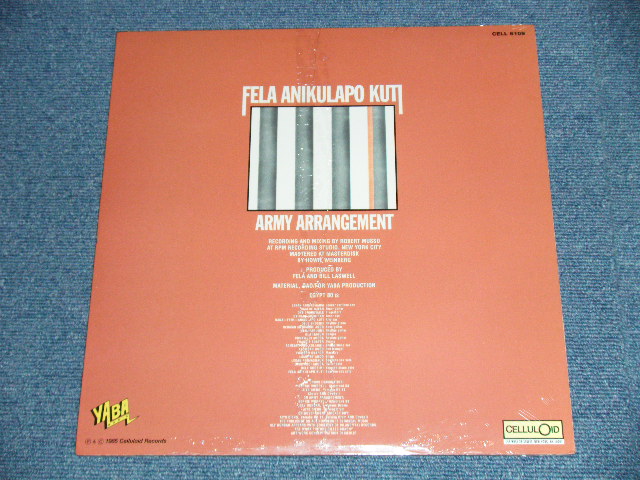 画像: FELA ANIKULAPO KUTI - ARMY ARRANGEMENT / US REISSUE "Brand New SEALED"  LP 