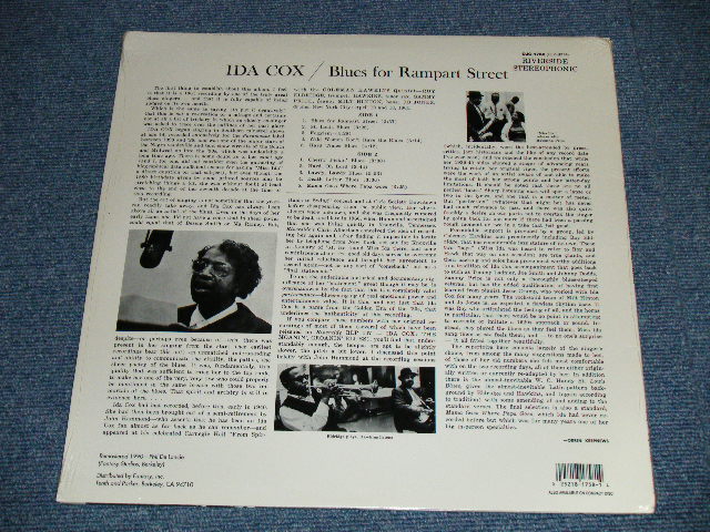 画像: IDA COX with COLEMAN HAWKINS -  BLUES FOR RAMPART STREET    /  US AMERICA   REISSUE " Brand New SEALED" LP