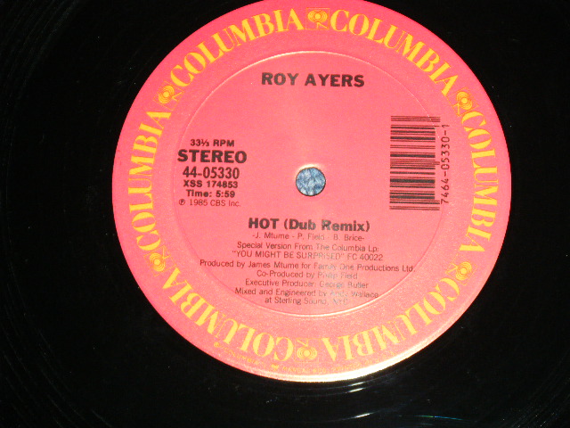 画像: ROY AYERS UBIQUITY - HOT  / 1985 US AMERICA ORIGINAL Used 12" 