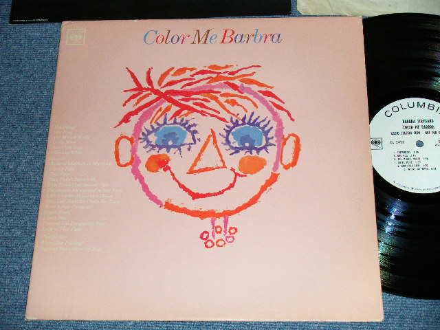 画像1: BARBRA STREISAND  - COLOR ME BARBRA ( With COLOR PIN-UP! : Ex++/Ex++)   / 1966  US AMERICA ORIGINAL "WHITE LABEL PROMO & 2 EYES Label"  MONO Used LP