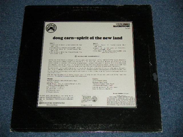 画像: DOUG CARN - SPIRIT OF THE NEW LAND ( Ex+/Ex+++)  / 1972 US AMERICA ORIGINAL "WHITE LABEL PROMO" Used LP