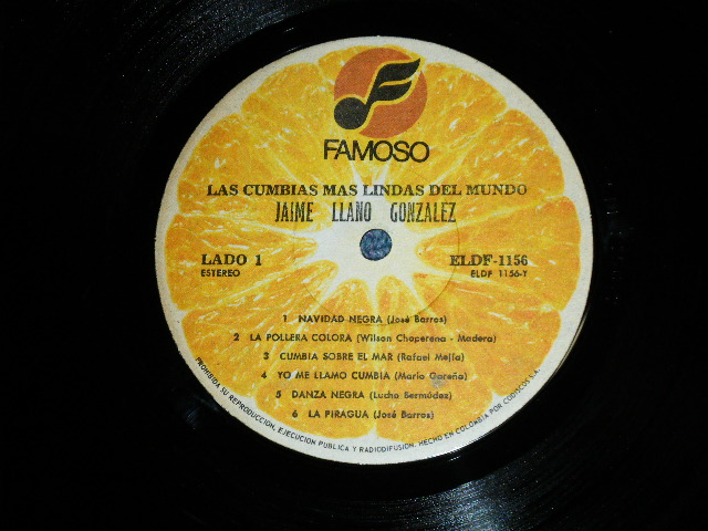 画像: JAIME LLAND GONZALEZ - LAS CUMBIAS MAS;INDAS ( Ex/Ex++  ) /   1975 South America COLOMBIA  ORIGINAL Used LP 