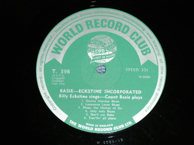 画像: COUNT BASIE / BILLY ECKSTINE  -  BASIE/ECKSTINE INCORPORATED (MINT-/MINT-) / 1960's US AMERICA REISSUE STEREO Used LP  