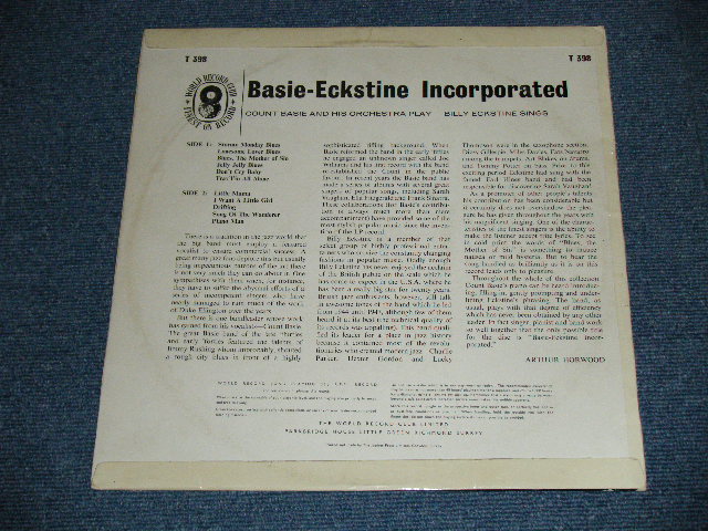 画像: COUNT BASIE / BILLY ECKSTINE  -  BASIE/ECKSTINE INCORPORATED ( Ex++/Ex+++) / 1966 UK ENGLAND  ORIGINAL MONO  Used LP  