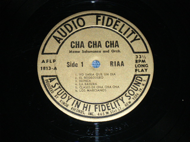 画像: MEMO SALAMANCA and His CHA CHA CHA ORCHESTRA - CHA CHA CHA  / 1956  US AMERICA  ORIGINAL MONO Used LP 