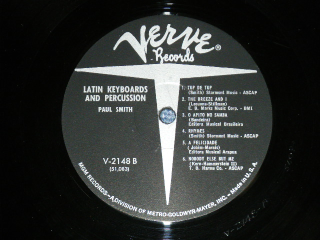 画像: PAUL SMITH - LATIN KEYBORDS and PERCUSSION  ( Ex++/Ex+++ )  / 1961 US AMERICA ORIGINAL MONO  Used LP  