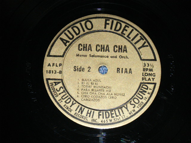 画像: MEMO SALAMANCA and His CHA CHA CHA ORCHESTRA - CHA CHA CHA  / 1956  US AMERICA  ORIGINAL MONO Used LP 