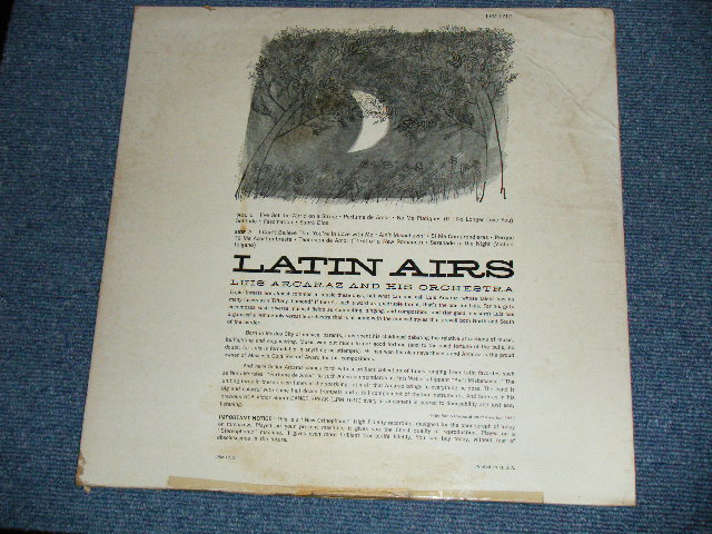 画像: LUIS ARCARAZ - LATIN AIRS  / 1958  US AMERICA  ORIGINAL MONO Used LP 