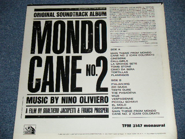 画像: OST / MUSIC BY  NINO OLIVIERO - MONDO CANE NO.2 ( Ex+/MINT-) / 1964 US ORIGINAL "WHITE LABEL PROMO" MONO Used LPLP 