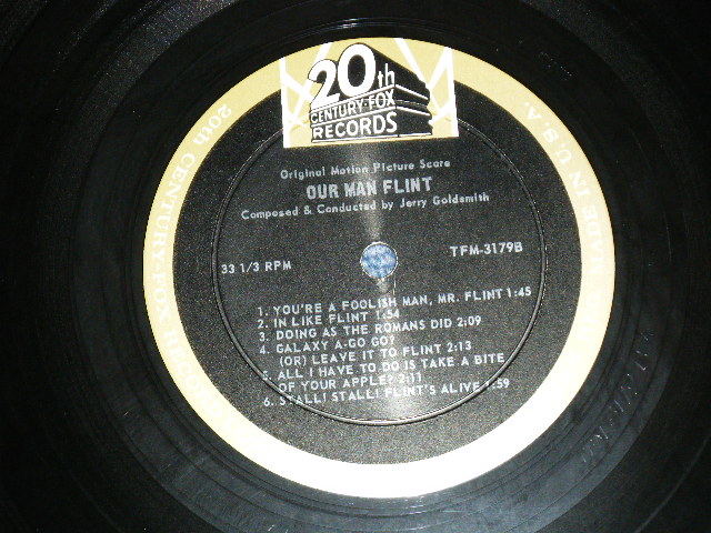 画像: OST / JERRY GOLDSMITH -  OUR MAN FLINT 電撃フリント  ( Ex++/Ex++) / 1966 US ORIGINAL  MONO Used LP 
