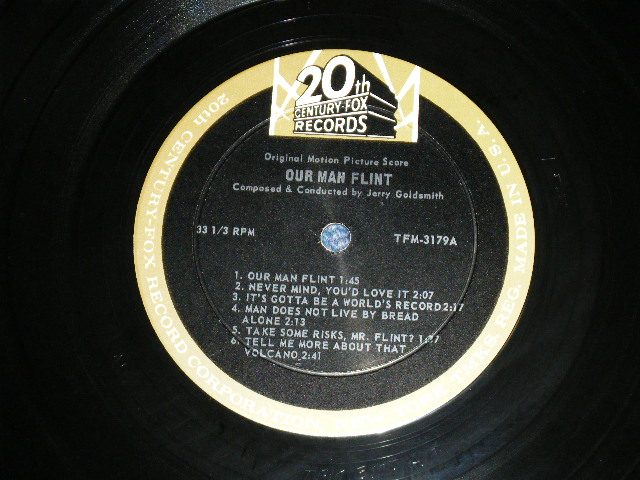 画像: OST / JERRY GOLDSMITH -  OUR MAN FLINT 電撃フリント  ( Ex++/Ex++) / 1966 US ORIGINAL  MONO Used LP 