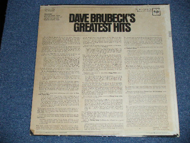 画像: DAVE BRUBECK QUARTET - GREATEST HITS ( Ex++/EX+++ ) / 1966 US AMERICA ORIGINAL "WHITE 360 SOUND Label"  STEREO Used LP 