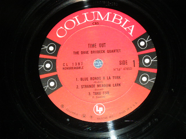 画像: THE DAVE BRUBECK QUARTET -  TIME OUT ( VG++/Ex Looks: VG+++ )  / 1960 US ORIGINAL 1st Press  "6 EYES Label" MONO  LP 