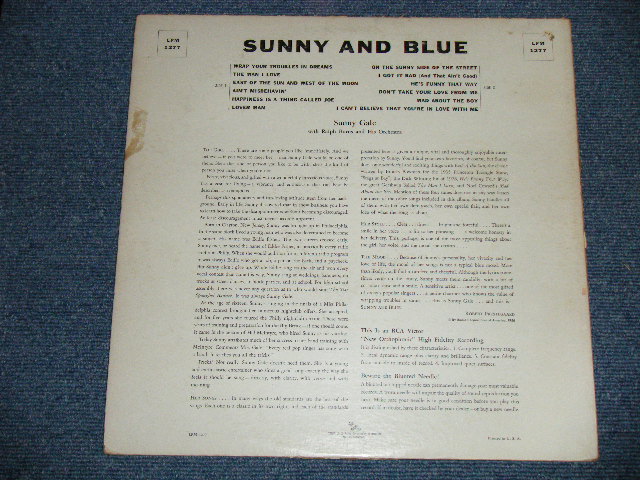 画像: SUNNY GALE - SUNNYand BLUE  ( Ex-/Ex++ Looks: Ex+)  / 1956 US AMERICA ORIGINAL MONO Used LP