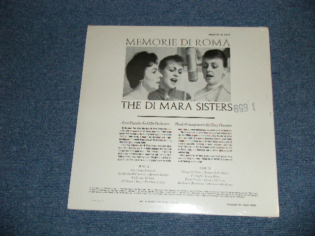 画像: The DiMARA SISTERS (ITALIAN 60's GIRL POP-CHORUS Group) - MEMORIE DI ROMA ( SEALED  ) / 1960'S?  US AMERICA ORIGINAL "BRAND NEW SEALED" STEREO Used  LP