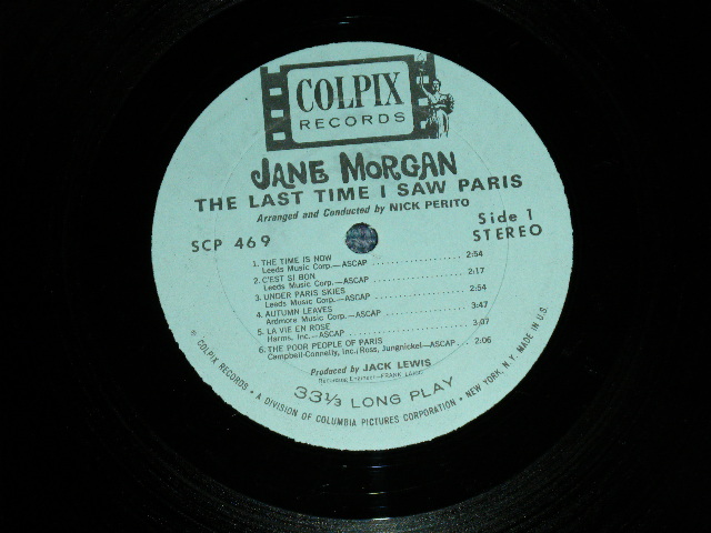 画像: JANE MORGAN - JANE MORGAN SERENADES THE VICTORY (Ex++, Ex-/Ex++) / 1963  US AMERICA ORIGINAL STEREO Used LP 