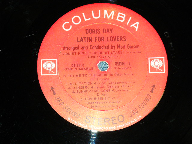 画像: DORIS DAY -  LATIN FOR LOVERS  ( Ex/Ex++ )   / 1965 US AMERICA ORIGINAL "Black 360 SOUND Label" STEREO Used LP