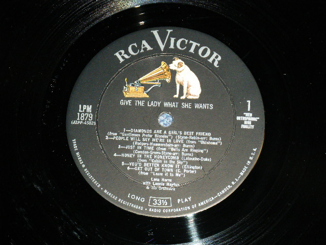 画像: LENA  HORNE - GIVE THE LADY WHAT SHE WANTS( Ex++/Ex++ )    / 1958 US AMERICA ORIGINAL MONO Used LP 