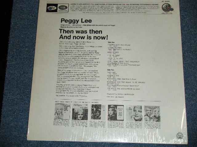 画像: PEGGY LEE - THEN WAS THEN ( MINT-/Ex+++ )  / 1965 US ORIGINAL "BLACK With RAINBOW Label" STEREO Used LP 