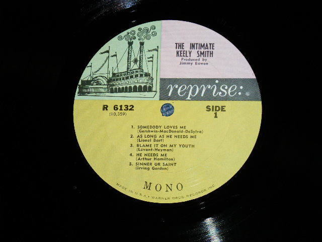 画像: KEELY SMITH -  THE INTIMATE ( Ex++/Ex+++ )  / 1964 US AMERICA ORIGINAL Mono  Used LP 