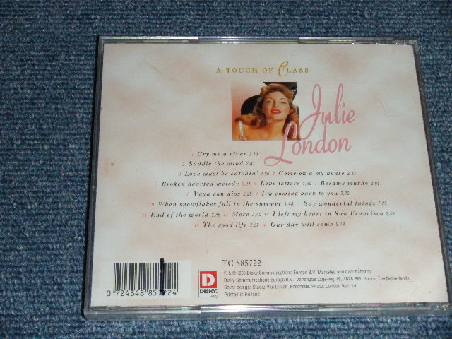 画像: JULIE LONDON - A TOUCH OF A CLASS    / 1998 HOLLAND  "BRAND NEW SEALED"  CD