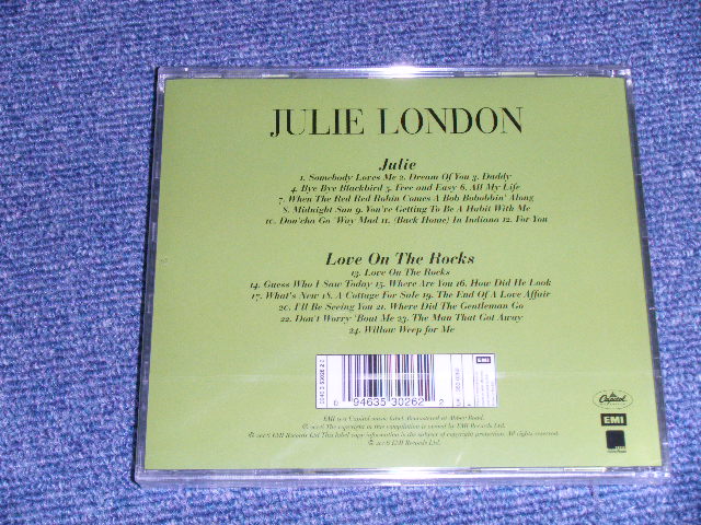 画像: JULIE LONDON - JULIE + LOVE ON THE TRACKS  ( 2in 1) / 2006 UK ENGLAND "BRAND NEW SEALED"  CD