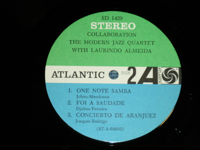 画像: MJQ MODERN JAZZ QUARTET with LAURINDO ALMEIDA  - COLLABORATION ( Ex+/Ex  Looks:Ex++ )   / 1964 US AMERICA ORIGINAL "BLUE&GREEN Label" STEREO Used LP 