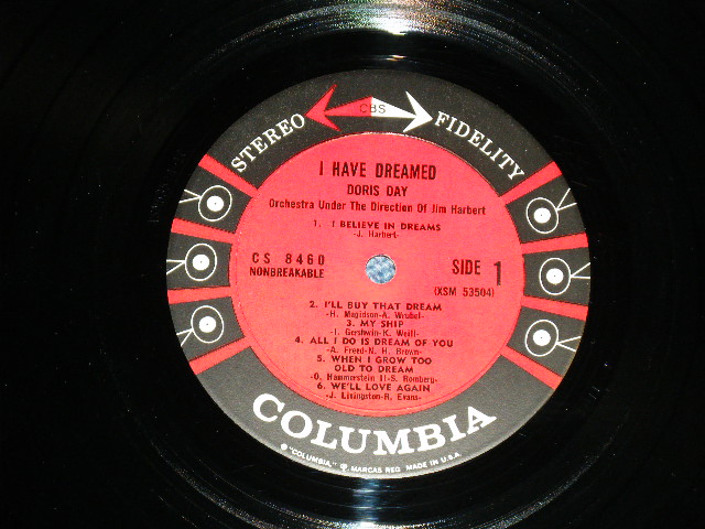 画像: DORIS DAY - I HAVE DREAMED  ( Ex+++/MINT-) / 1961 US ORIGINAL "1st PRESS 6 EYES Label"  STEREO Used LP