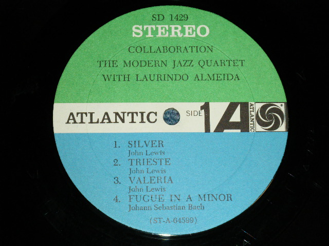 画像: MJQ MODERN JAZZ QUARTET with LAURINDO ALMEIDA  - COLLABORATION ( Ex+/Ex  Looks:Ex++ )   / 1964 US AMERICA ORIGINAL "BLUE&GREEN Label" STEREO Used LP 