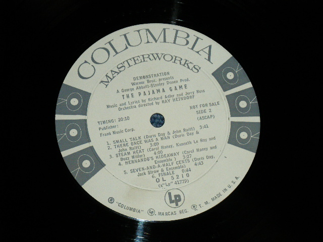 画像: DORIS DAY ost  -   THE PAJAMA PARTY ( Ex+/Ex+++ B-5 VG++  ) / 1957 US ORIGINAL "White Label PROMO" "1st PRESS 6 EYES Label" MONO Used LP