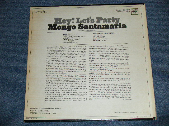 画像: MONGO SANTAMARIA - HEY! LET'S PARTY  ( Ex+++/Ex+++ ) / 1966 US America Original 'White 360 Sound Label' MONO Used  LP