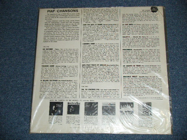 画像: EDITH PIAF - PIAF CHANSONS  / 1963 US AMERICA ORIGINAL"BRAND NEW SEALED" MONO  LP 