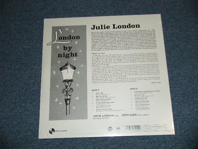 画像: JULIE LONDON - LONDON BY NIGHT (REISSUE REMASTER Limited 180 Gram Heavy Weight :SEALED)  / 2012 "BRAND NEW SEALED" LP