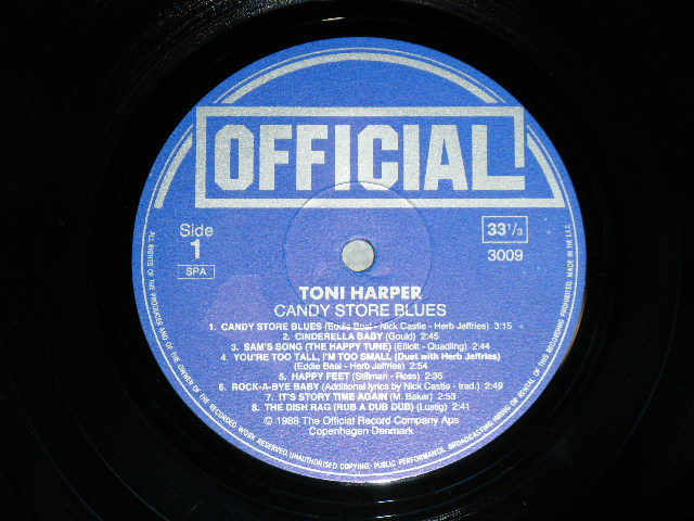 画像: TONI HARPER - CANDY STORE BLUES ( SWEDISH FEMALE JAZZY Vocalist : MINT-/MINT) / 1988 DENMARK Used LP LP  